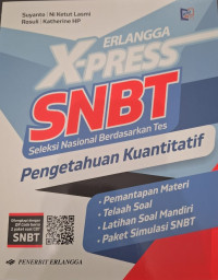 Image of ERLANGGA X-PRESS SNBT: PENGETAHUAN KUANTITATIF